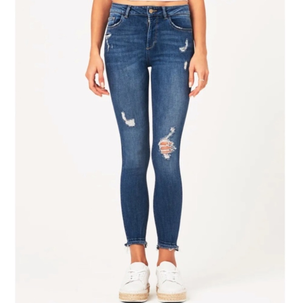 DL1961 Farrow High Rise Instaslim Distressed Jeans Size 29